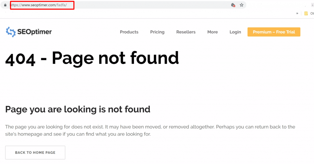 pesan kesalahan 404 halaman tidak ditemukan