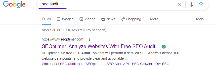 Google検索でのseo監査キーワード